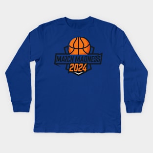 march madness competition 2024 Kids Long Sleeve T-Shirt